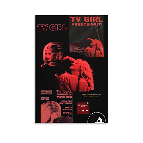 DUSUL Leinwand-Poster, Motiv: TV Girl Who Really Cares 2016, 30 x 45 cm von DUSUL