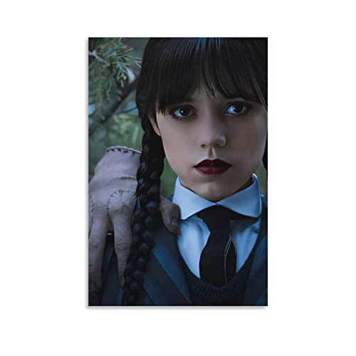 DUSUL Poster der TV-Serie 2022, Protagonist Mittwoch Addams, Portrait-Poster, dekoratives Gemälde, Leinwand, Wandkunst, 30 x 45 cm DUSUL Poster der TV-Serie 2022, Protagonist Mittwoch Addams, Portrait-Poster, dekoratives Gemälde, Leinwand, Wandkunst, 30 x 45 cm von DUSUL