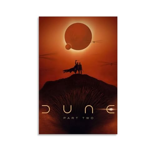 DUSUL Dune 2 Poster The Part Two Film Leinwand Malerei Wandkunst Dekorative Drucke Modernes Dekor Poster Wandkunst, Dekorative Malerei, Schlafzimmer, Gemälde, Poster 16x24inch(40x60cm) Unframe-style von DUSUL