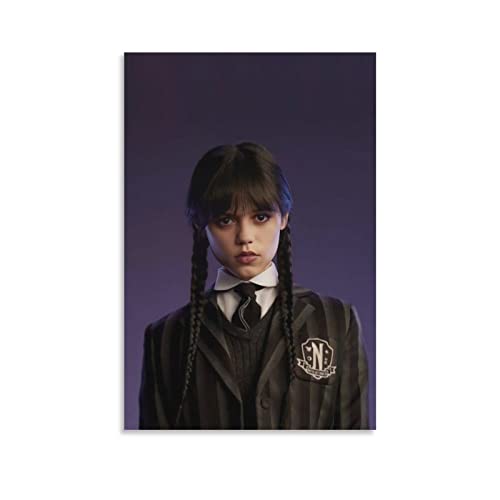 Jenna Ortega Wandkunst Wednesday Addams Leinwanddrucke Addams Poster Cover Poster HD Leinwanddrucke Wandkunst Raumästhetik Dekor Wandkunst Dekor Druck Bild Gemälde 20 x 30 cm von DUSUL