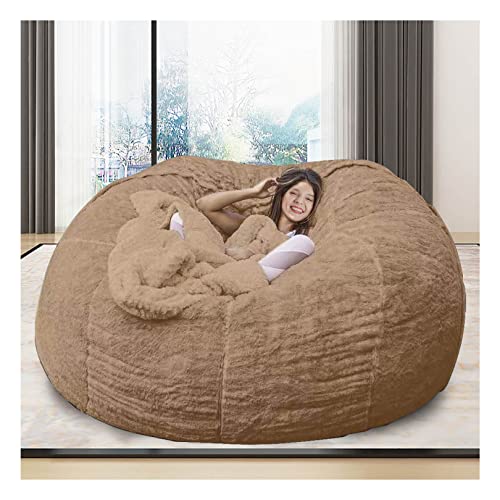 Sitzsack, Luxus, Flauschige Sitzsäcke, langlebig, bequemer Stuhl, Raumdekoration, Lounge-Sessel, Sitzsack, Wohnzimmer (kein Füllstoff) von DUSXLX