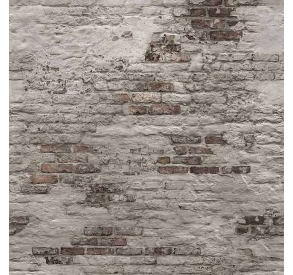 DUTCH WALLCOVERINGS Fototapete Fototapete Old Brick Wall Grau, (1 St) von DUTCH WALLCOVERINGS
