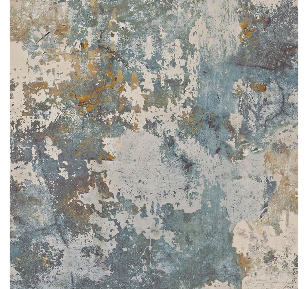 DUTCH WALLCOVERINGS Fototapete Tapete Beton-Optik Grau und Grün, (1 St) von DUTCH WALLCOVERINGS