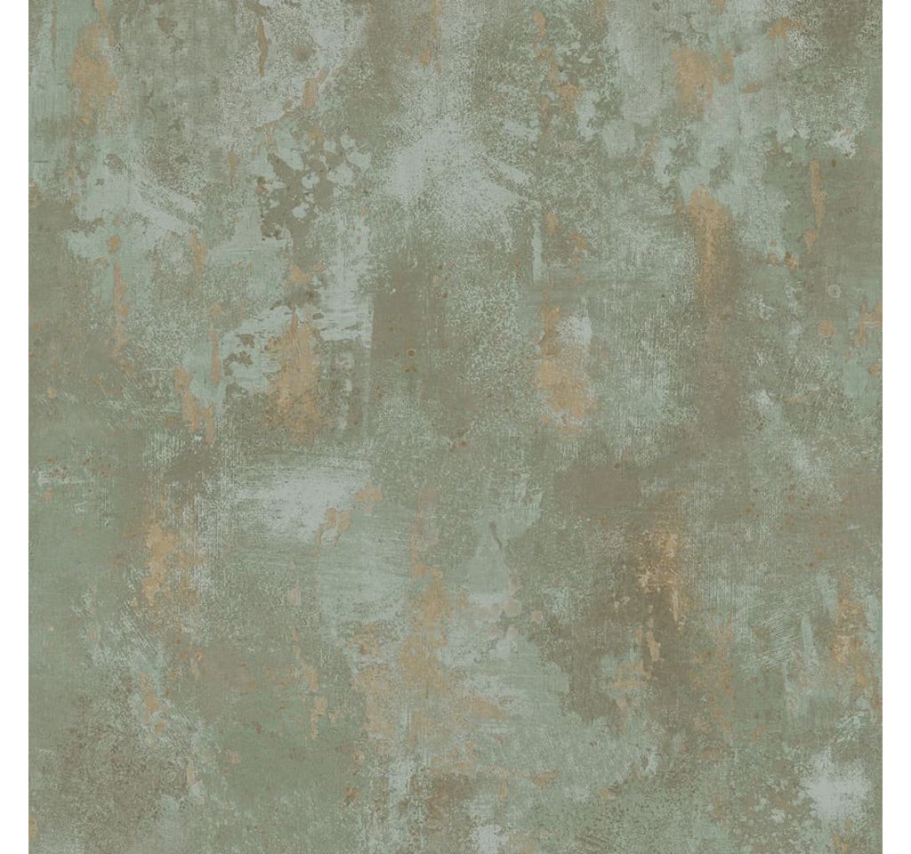 DUTCH WALLCOVERINGS Fototapete Tapete Beton-Optik Grün TP1010, (1 St) von DUTCH WALLCOVERINGS