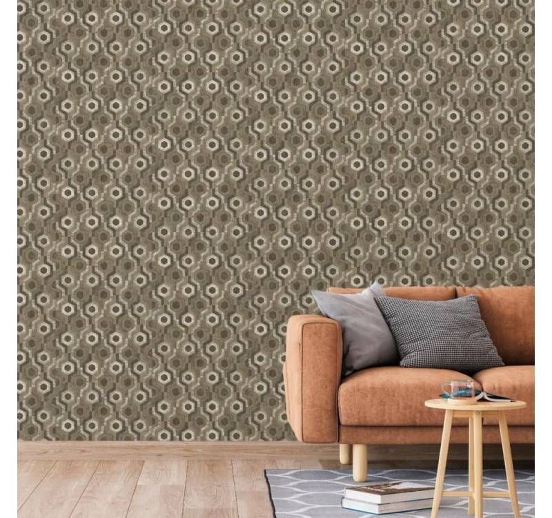 DUTCH WALLCOVERINGS Fototapete Tapete Galactic Braun und Weiß, (1 St) von DUTCH WALLCOVERINGS