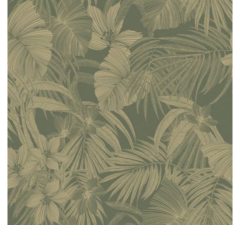 DUTCH WALLCOVERINGS Fototapete Tapete Joelle Grün und Golden, (1 St) von DUTCH WALLCOVERINGS