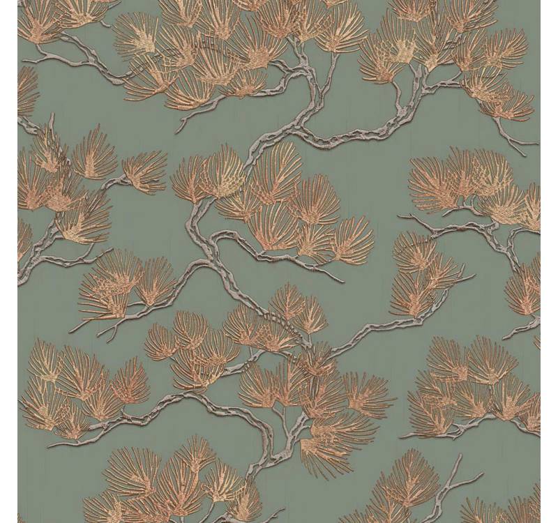 DUTCH WALLCOVERINGS Fototapete Tapete Kiefer-Motiv Grün, (1 St) von DUTCH WALLCOVERINGS