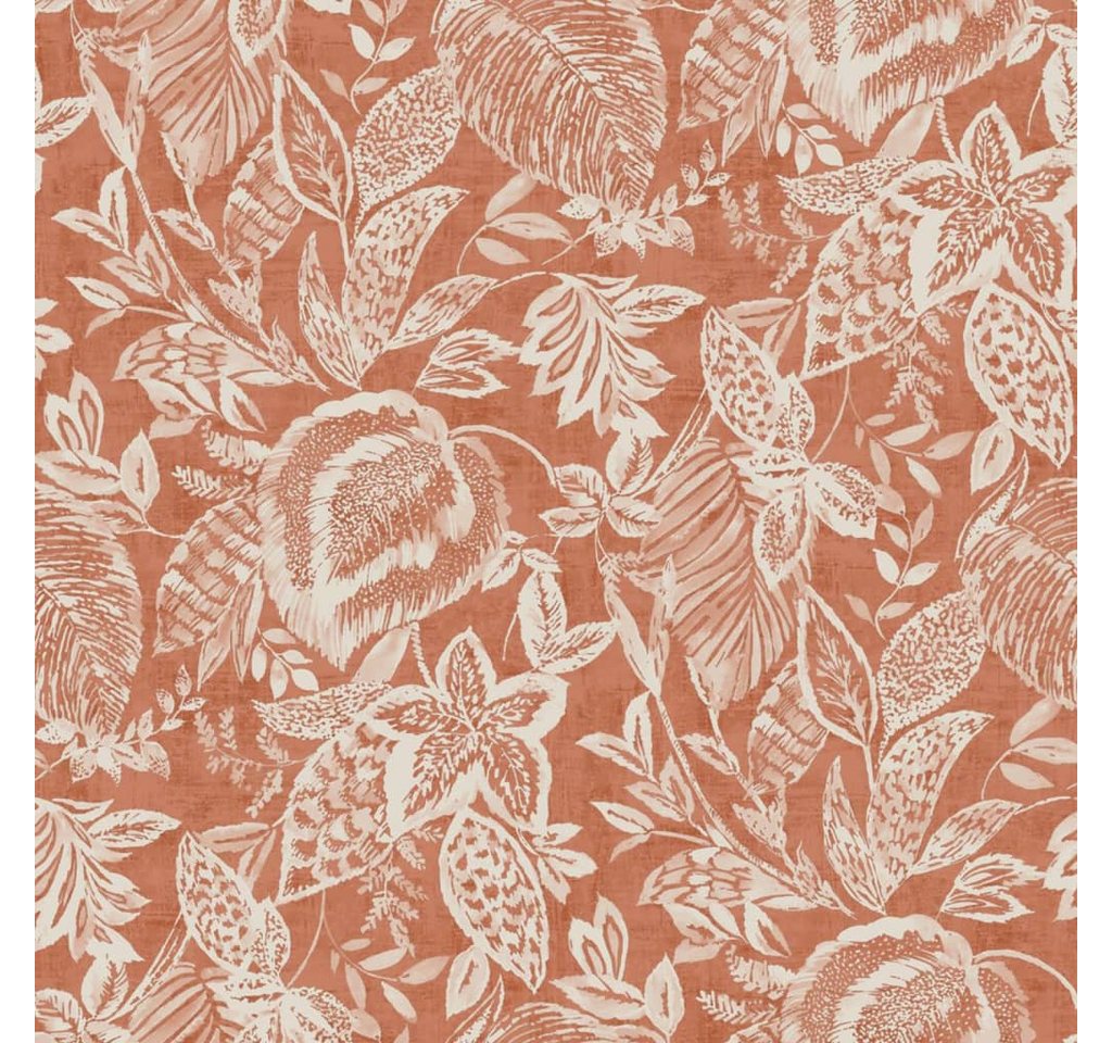 DUTCH WALLCOVERINGS Fototapete Tapete Mae Orange und Beige, (1 St) von DUTCH WALLCOVERINGS