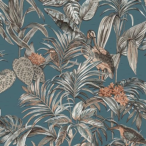 DUTCH WALLCOVERINGS Tapete Blau Vliestapete Wandtapete Fototapete Wanddeko von DUTCH WALLCOVERINGS