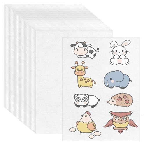 DUTIFUL 25 Blatt Schrumpffolie zum Bemalen Schrumpffolie A4 Schrumpfpapier Durchscheinend Plastikfolie zum Basteln Schrumpffolie für Kinder Studenten DIY Handwerk von DUTIFUL