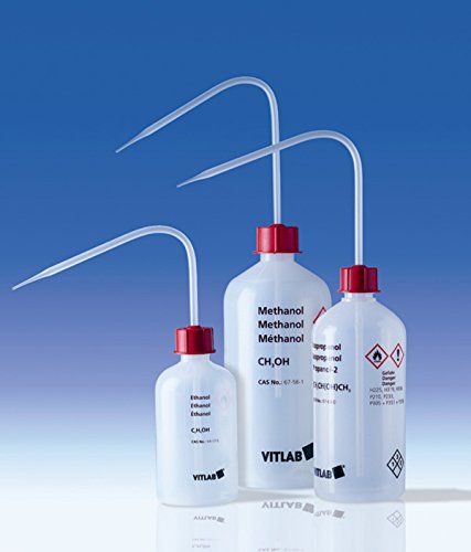 DUTSCHER 069219 HDPE Sicherheitswaschflasche VIT Safe 1000 ml Weithals, Ethylacetat Druck von DUTSCHER