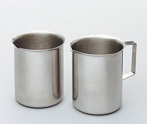 DUTSCHER 076287 Bécher en Acier Inox, 2000 mL avec Bord et Bec Verseur von DUTSCHER