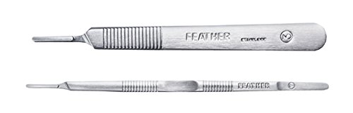 DUTSCHER 530062 Manche Feather standard en acier inoxydable, Taille 7 von DUTSCHER