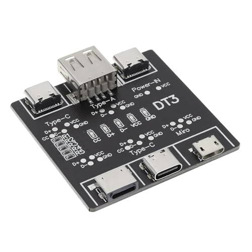 DUTTY USB Kabel Tester, Datenkabel Erkennungsplatte, USB Datenkabel Tester für USB-C, Micro USB, Micro Mini Lightning Kabel Inspektion Board von DUTTY