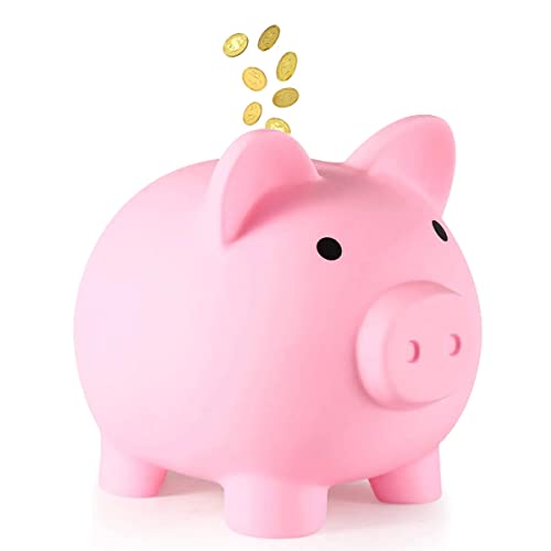 Sparschwein, Geldbanken, kleines Wechselschwein, niedliche Accessoires, Kinder und Erwachsene (Rosa) von DUTTY