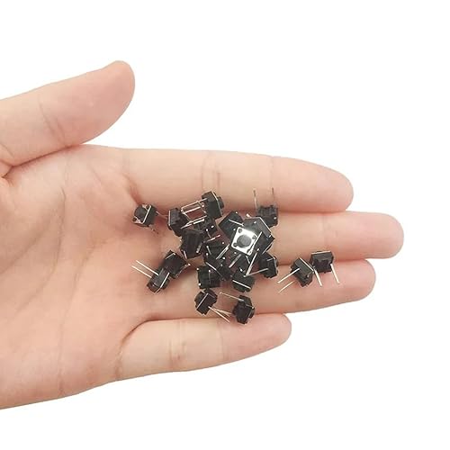 DUTTY Tastschalter 6 x 6 x 5mm horizontal 3,5mm lang 2-polig 50 spst Drucktaste schwarz für Arduino Leiterplatten elektronische Platinen elektrische Schalttafeln Sonne manuell IP40 DUTTY Tastschalter 6 x 6 x 5mm horizontal 3,5mm lang 2-polig 50 spst Drucktaste schwarz für Arduino Leiterplatten elektronische Platinen elektrische Schalttafeln Sonne manuell IP40 von DUTTY