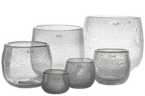 DUTZ Collection Glas - Pot H 11, D 13 cm - klar mit Luftblasen von DUTZ