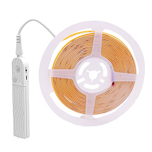 DUVERT COB-LED-Streifen mit PIR-Bewegungssensor, 320 Dioden/m, 5V (2m, Warmweiß) von DUVERT