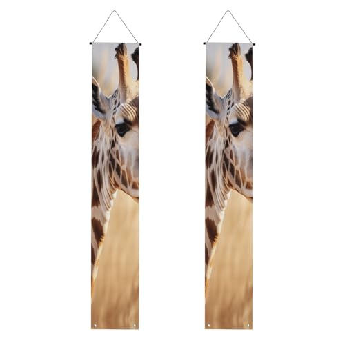 Animal-Giraffen-Druck 2025 Abschluss-Banner, Dekoration für Abschlussfeiern, Partyzubehör, Veranda-Schild von DUWAA