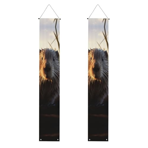 Biber Working Print 2025 Graduation Veranda Banner Congrats Grade Dekorationen Partyzubehör Veranda Schild von DUWAA
