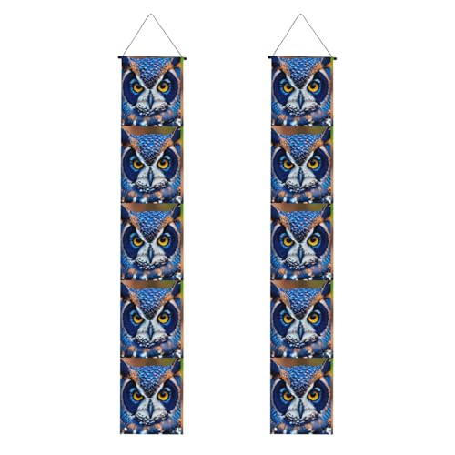 Blaue Eule 1 Druck 2025 Graduation Veranda Banner Congrats Grade Dekorationen Partyzubehör Veranda Schild von DUWAA