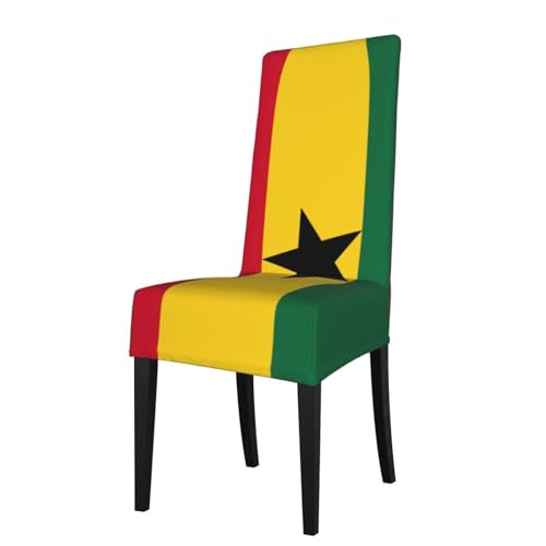 Esszimmerstuhlhussen mit Flagge von Ghana, dehnbar, abnehmbarer Küchenstuhlschutz von DUWAA
