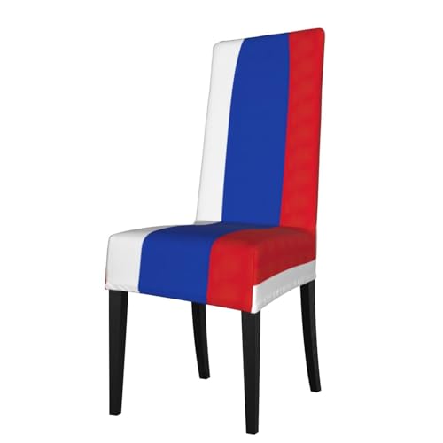 Esszimmerstuhlhussen mit russischer Flagge, Stretch, Parsons, abnehmbarer Küchenstuhlschutz von DUWAA