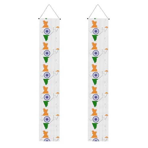 Flagge Karte von Indien Druck 2025 Abschlussfeier Veranda Banner Congrats Grade Dekorationen Partyzubehör Veranda Schild von DUWAA