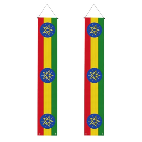 Flagge von Äthiopien Druck 2025 Abschlussfeier Veranda Banner Congrats Grade Dekorationen Partyzubehör Veranda Schild von DUWAA