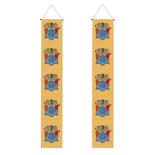 Flagge von New Jersey Druck 2025 Abschlussfeier Veranda Banner Congrats Grade Dekorationen Partyzubehör Veranda Schild von DUWAA