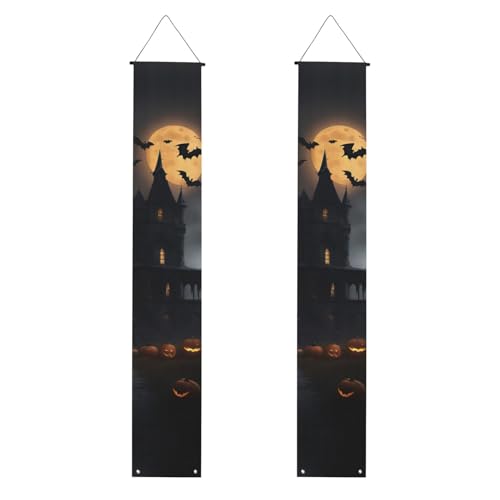 Halloween Gothic Print 2025 Graduation Veranda Banner Congrats Grade Dekorationen Partyzubehör Veranda Schild von DUWAA