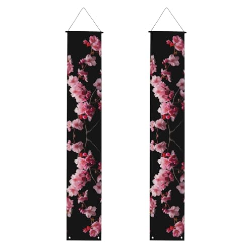 Japanischer Kirschblumen-Druck 2025 Abschlussfeier Veranda Banner Congrats Grade Dekorationen Partyzubehör Veranda Schild von DUWAA