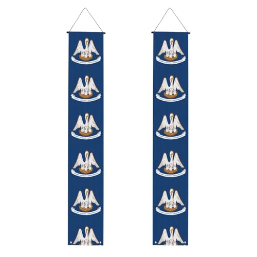 Louisiana State Flag Print 2025 Graduation Veranda Banner Congrats Grade Dekorationen Partyzubehör Veranda Schild von DUWAA