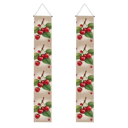 Lovely Sweet Red Cherry 1 Print 2025 Graduation Veranda Banner Congrats Grade Dekorationen Partyzubehör Veranda Schild von DUWAA