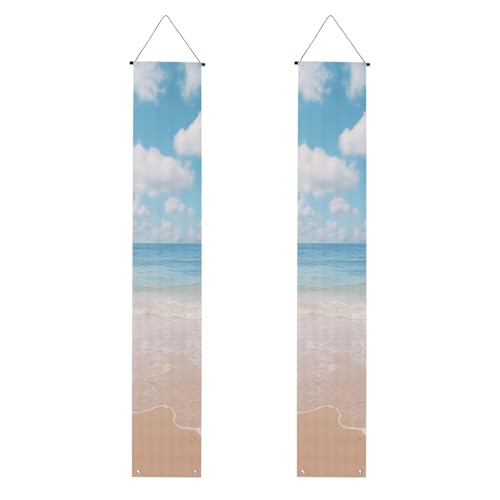 Schöner Ausblick auf das Meer 2025 Graduation Veranda Banner Congrats Grade Dekorationen Partyzubehör Veranda Schild von DUWAA