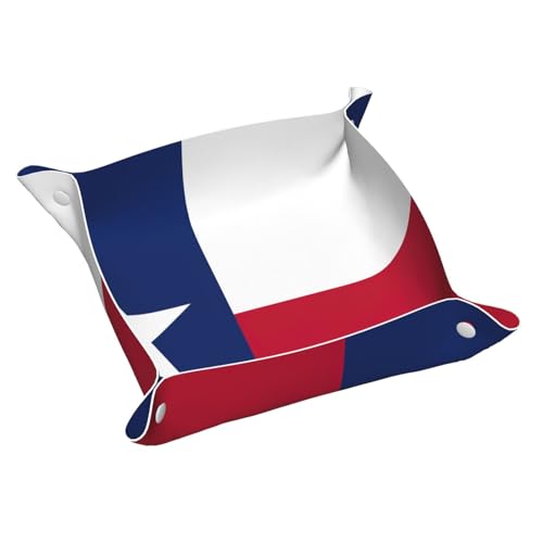 Tablett mit Texas-Motiv, Leder, Kommode, Organizer, Tablett, für Eingangstisch, Schmuck, Uhren, Schlüssel von DUWAA