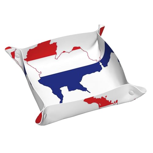 Tablett mit Thailand-Flagge, Leder, für den Eingangsbereich, Schmuck, Uhren, Schlüssel Tablett mit Thailand-Flagge, Leder, für den Eingangsbereich, Schmuck, Uhren, Schlüssel von DUWAA