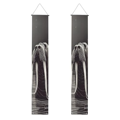Walrus02 Print 2025 Graduation Veranda Banner Congrats Grade Dekorationen Partyzubehör Veranda Schild von DUWAA