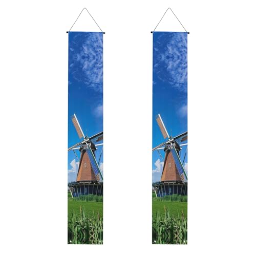 Windmühlen-Blaudruck 2025 Abschluss-Banner, Congrats Grade Dekorationen, Partyzubehör, Veranda-Schild von DUWAA