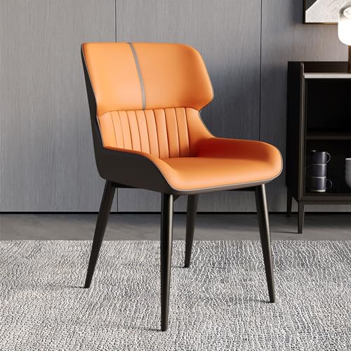 DUWENCHU 2er-Set Esszimmerstühle aus Leder mit hoher Rückenlehne und Metallbeinen. Moderne Küchenstühle für Restaurant-Lounge oder Empfangsbereich DUWENCHU 2er-Set Esszimmerstühle aus Leder mit hoher Rückenlehne und Metallbeinen. Moderne Küchenstühle für Restaurant-Lounge oder Empfangsbereich von DUWENCHU