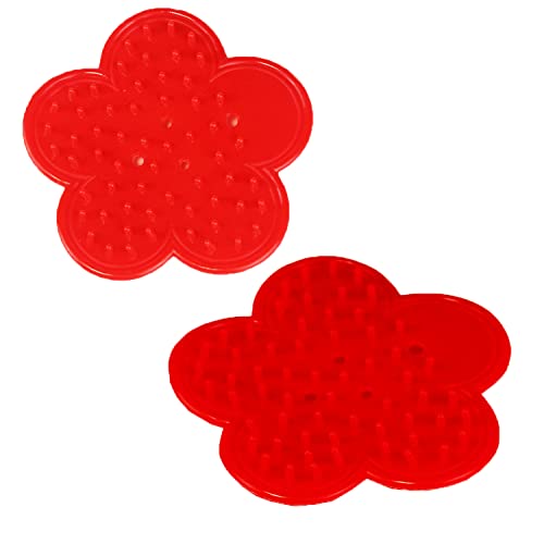 DUXUANT 2 Stück Dornenblatt-Abisolierer, professionelles Rosenblatt, Dornenabisolierer-Set, Abisolierwerkzeug, Dornenentferner für Rosen, Blumenarrangements (rot) von DUXUANT