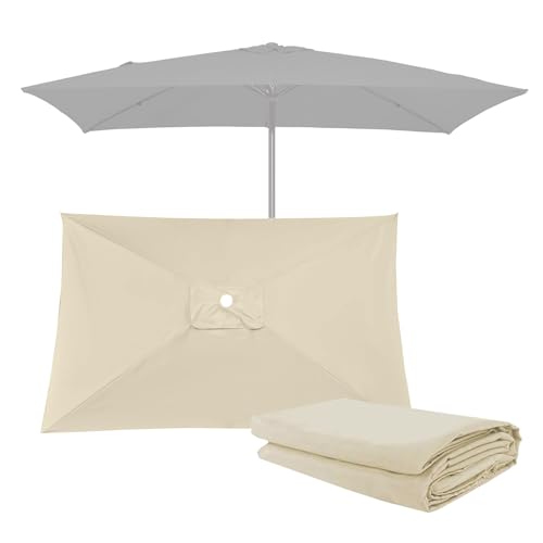 200x200cm /300x300cm Quadratisch Sonnenschirm Ersatzbezug Ampelschirm-Abdeckung 4/8 Streben UV 50+, 300x200cm Rechteckig Sonnenschirmbezug Ersatz 6 Streben, Terrasse Balkon Sonnenschutz(Beige,300X200c 200x200cm /300x300cm Quadratisch Sonnenschirm Ersatzbezug Ampelschirm-Abdeckung 4/8 Streben UV 50+, 300x200cm Rechteckig Sonnenschirmbezug Ersatz 6 Streben, Terrasse Balkon Sonnenschutz(Beige,300X200c von DUYULIANG