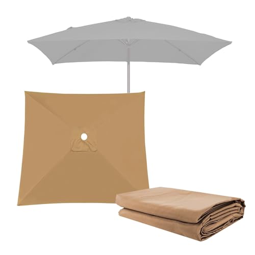 200x200cm /300x300cm Quadratisch Sonnenschirm Ersatzbezug Ampelschirm-Abdeckung 4/8 Streben UV 50+, 300x200cm Rechteckig Sonnenschirmbezug Ersatz 6 Streben, Terrasse Balkon Sonnenschutz(Khaki,300X300c 200x200cm /300x300cm Quadratisch Sonnenschirm Ersatzbezug Ampelschirm-Abdeckung 4/8 Streben UV 50+, 300x200cm Rechteckig Sonnenschirmbezug Ersatz 6 Streben, Terrasse Balkon Sonnenschutz(Khaki,300X300c von DUYULIANG