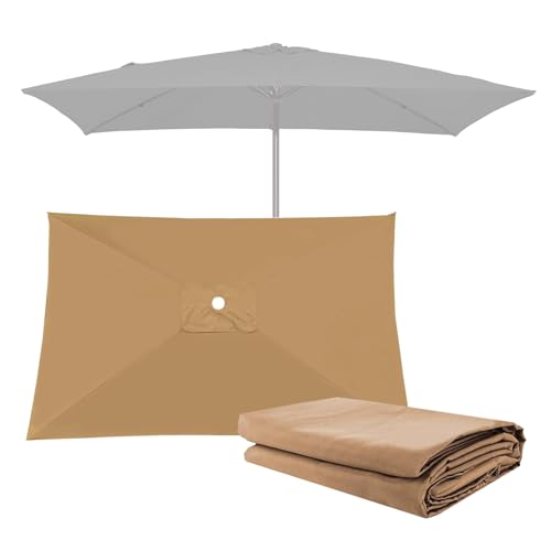 200x200cm /300x300cm Quadratisch Sonnenschirm Ersatzbezug Ampelschirm-Abdeckung 4/8 Streben UV 50+, 300x200cm Rechteckig Sonnenschirmbezug Ersatz 6 Streben, Terrasse Balkon Sonnenschutz(Khaki,300X200c 200x200cm /300x300cm Quadratisch Sonnenschirm Ersatzbezug Ampelschirm-Abdeckung 4/8 Streben UV 50+, 300x200cm Rechteckig Sonnenschirmbezug Ersatz 6 Streben, Terrasse Balkon Sonnenschutz(Khaki,300X200c von DUYULIANG