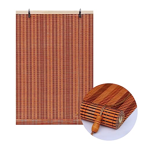 DUYULIANG Bambus-Rollos Raffrollos Outdoor, Rollos Außen Garten Rollo Aussenbereich Wetterfest, Sonnenschutz Und Sichtschutz, Sommer Balkon Schatten, Hochwertiges Raffrollo Mit Seitenzug von DUYULIANG