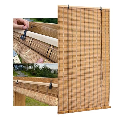DUYULIANG Bambusrollo Hang Bambus Rollo 60 90 100 110 120cm Width, Sichtschutz Bambusrollo Jalousie Für Außen Und Fenster, Sonnenschutz Wetterfest Bambus-Rollo Innen/Außen-Holzrollo Seitenzugrollo DUYULIANG Bambusrollo Hang Bambus Rollo 60 90 100 110 120cm Width, Sichtschutz Bambusrollo Jalousie Für Außen Und Fenster, Sonnenschutz Wetterfest Bambus-Rollo Innen/Außen-Holzrollo Seitenzugrollo von DUYULIANG