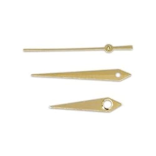 DUddTTW Uhrzeiger Zeigeruhrwerk Zeiger Silber/Gold Zeigeruhr Nh36 Uhrwerk Zeiger 9,5 x 14,5 x 14,5 mm Feine Verarbeitung einzigartig von DUddTTW