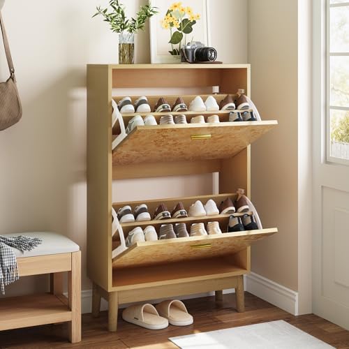 DUlVBPE Schuhregal mit Baumklumpenstruktur, unabhängiger Schuhschrank mit Massivholzbeinen, schmaler Schuhschrank am Eingangsgang DUlVBPE Schuhregal mit Baumklumpenstruktur, unabhängiger Schuhschrank mit Massivholzbeinen, schmaler Schuhschrank am Eingangsgang von DUlVBPE