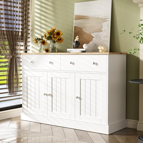 DUlVBPE Sideboard, Wohnzimmerschrank mit gravierter Textur, viel Stauraum DUlVBPE Sideboard, Wohnzimmerschrank mit gravierter Textur, viel Stauraum von DUlVBPE