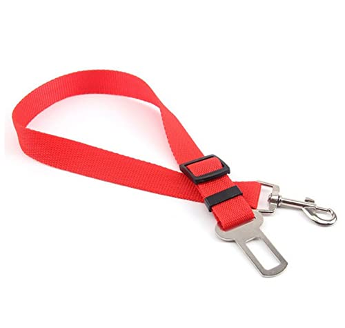 Seil Haustier Sicherheitsgurt Harness Leine Clip Pet Hund Car Belt Security Halten Sie Ihren Hund sicher Haustierleine Mit (Color : Red, Size : One Size) von DUnLap